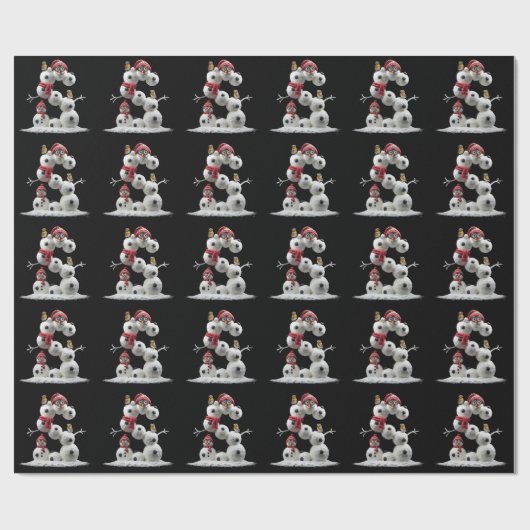 Snowman-Minion in der Form S Geschenkpapier (Flach)