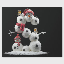 Snowman-Minion in der Form S Geschenkpapier