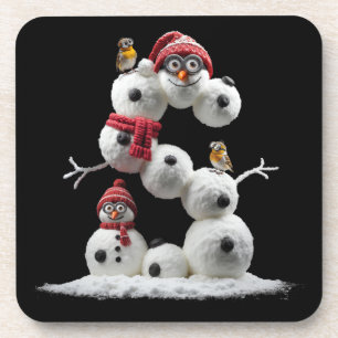 Snowman-Minion in der Form S Getränkeuntersetzer
