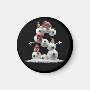 Snowman-Minion in der Form S Magnet