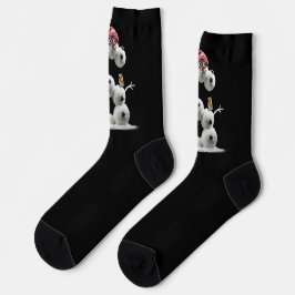 Snowman-Minion in der Form S Socken