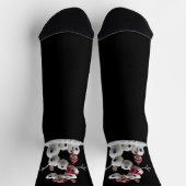 Snowman-Minion in der Form S Socken (Oben)