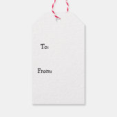 Snowman mit Baumgeschenk-Tag Geschenkanhänger (Rückseite)