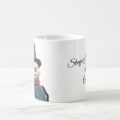 Snowman mit benutzerdefinierten Message-Tasse Kaffeetasse (Mittel)