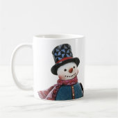 Snowman mit benutzerdefinierten Message-Tasse Kaffeetasse (Links)