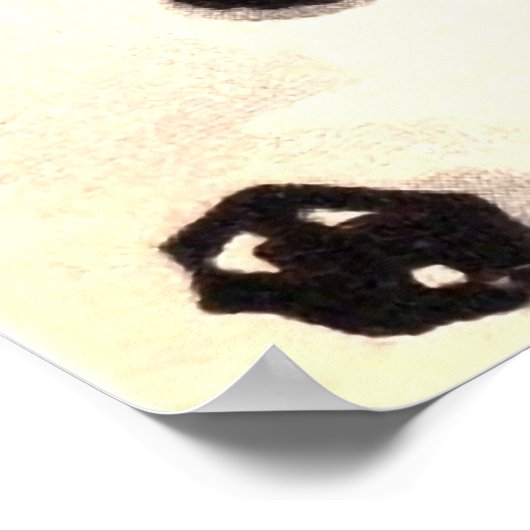 Snowman mit Bird Poster (Ecke)