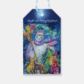 SNOWMAN MIT CHRISTMAS BAUM UND SPIELZEUG GESCHENKANHÄNGER (Rückseite)