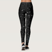 Snowman mit dem Happy Holidays Text in Green auf B Leggings (Rückseite)