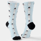 Snowman mit Diploma-Abschluss Socken (Gewinkelt)