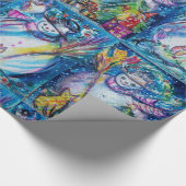 SNOWMAN MIT EIGENEM, CHRISTMAS BAUM UND SPIELZEUG GESCHENKPAPIER (Ecke)