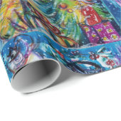 SNOWMAN MIT EIGENEM, CHRISTMAS BAUM UND SPIELZEUG GESCHENKPAPIER (Rolleneckpunkt)