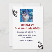 SNOWMAN MIT EIGENER WINTERFERIENPARTEI EINLADUNG (Rückseite)