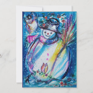 SNOWMAN MIT EIGENSCHAFT , Silvester-Party Einladung