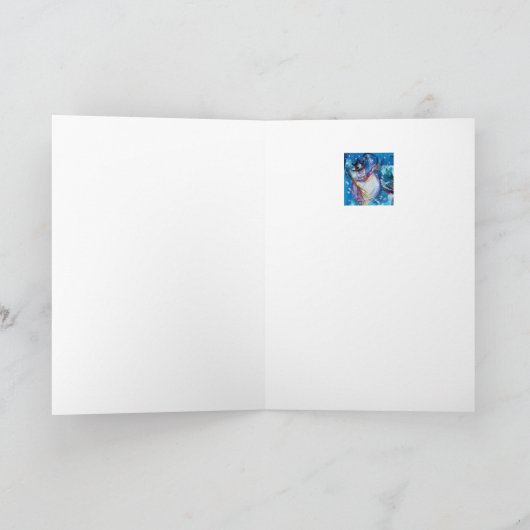 SNOWMAN MIT EIGENTUM FEIERTAGSKARTE (Innenseite)