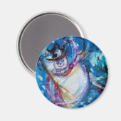 SNOWMAN MIT EIGENTUM MAGNET (Vorderseite/Rückseite)