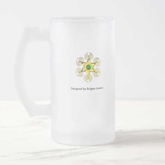 SNOWMAN MIT EIGENTUM MATTGLAS BIERGLAS (Links)