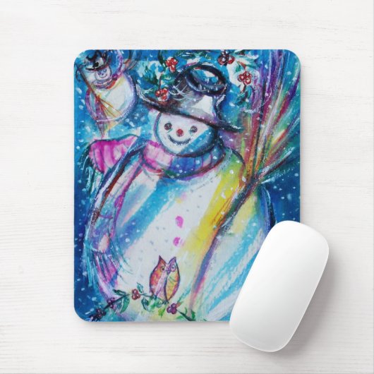 SNOWMAN MIT EIGENTUM MOUSEPAD (Mit Mouse)