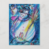 SNOWMAN MIT EIGENTUM POSTKARTE (Vorderseite)