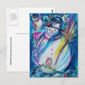 SNOWMAN MIT EIGENTUM POSTKARTE (Vorne/Hinten)