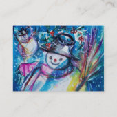 SNOWMAN MIT EIGENTUM VISITENKARTE (Rückseite)