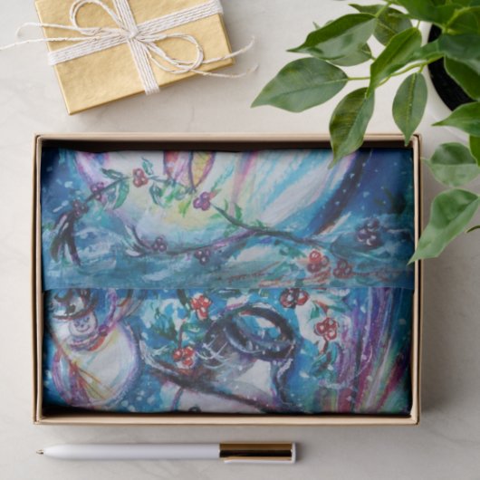 SNOWMAN MIT EIM, Wintersaison, Weihnachten Seidenpapier (Geschenk)