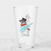 Snowman mit Gitarrenglas Glas (Rückseite)