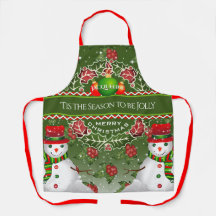 Snowman mit Holly Berries und DEINEM NAMEN auf GRE