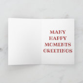 Snowman mit Hut und Scarf Feiertagskarte (Innenseite)