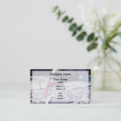 Snowman mit Hut und Scarf Visitenkarte (Stehend Vorderseite)