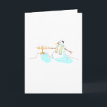 Snowman mit Menorah Feiertagskarte<br><div class="desc">Snowman mit Menorah</div>