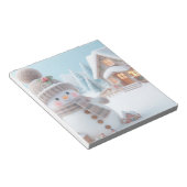 Snowman mit MistletoChristmas Notepad Notizblock (angewinkelt)