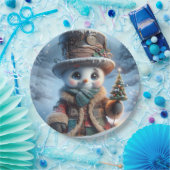 Snowman mit Neujahrsbaum, Weihnachten, Autor Nat Pappteller (Party)