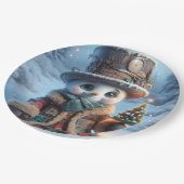 Snowman mit Neujahrsbaum, Weihnachten, Autor Nat Pappteller (Schrägansicht)