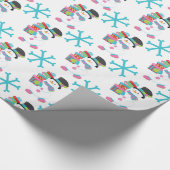 Snowman mit Packages Geschenkwrap Geschenkpapier (Ecke)