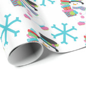 Snowman mit Packages Geschenkwrap Geschenkpapier (Rolleneckpunkt)
