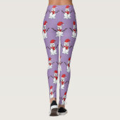Snowman mit Red Bonnet und Scarf Leggings (Rückseite)