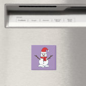Snowman mit Red Bonnet und Scarf Magnet (In Situ (Geschirrspüler))