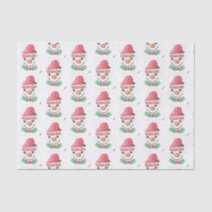 Snowman mit Red Cap Seidenpapier