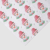 Snowman mit Red Cap Seidenpapier (Ausschnitt)