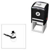 Snowman mit Red Scarf Permastempel (Beispiel)
