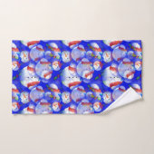 Snowman mit Scarf und Hut Badhandtuch Set (Handtuch)