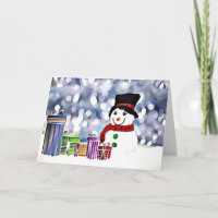 Snowman mit seinen Geschenken