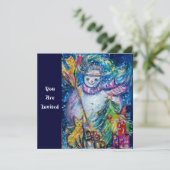 SNOWMAN MIT SPIELZEUGEN, Weihnachts-Party Einladung (Stehend Vorderseite)