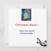 SNOWMAN MIT SPIELZEUGEN, Weihnachts-Party Einladung (Rückseite)