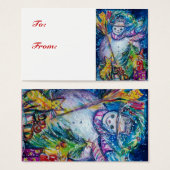 SNOWMAN MIT SPIELZEUGEN, weiß, blau (Vorne & Hinten)