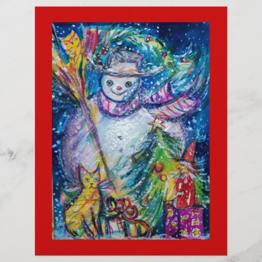 SNOWMAN MIT SPIELZEUGEN, weiß, blau Flyer (Vorne)