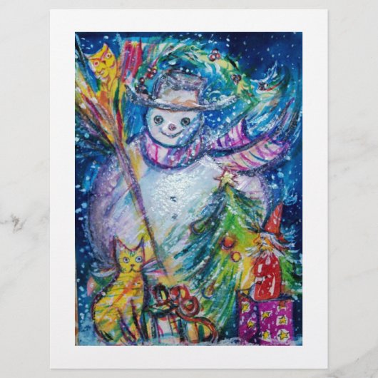 SNOWMAN MIT SPIELZEUGEN, weiß, blau Flyer (Vorne)