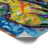 SNOWMAN MIT SPIELZEUGEN, weiß, blau Poster (Ecke)