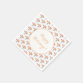 Snowman mit Text Napkins Serviette (Ecke)