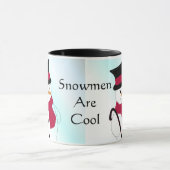 Snowman mit Top Hat und Cane Tasse (Zentrum)